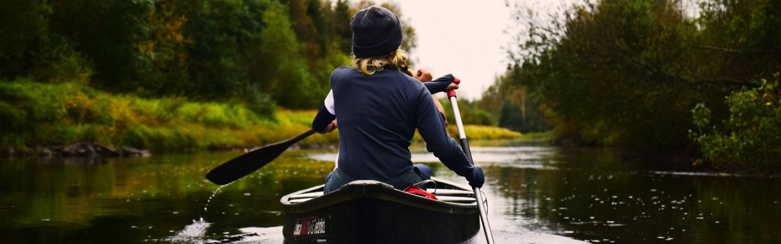 canoe on water